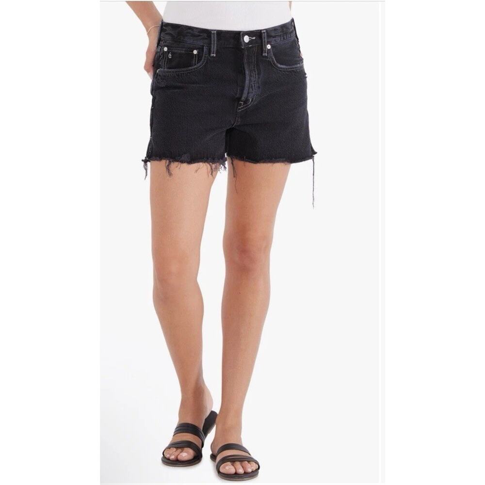 ETICA Haven Relaxed Shorts Black Pearl High Rise Sz 25 $208 MSRP NWT